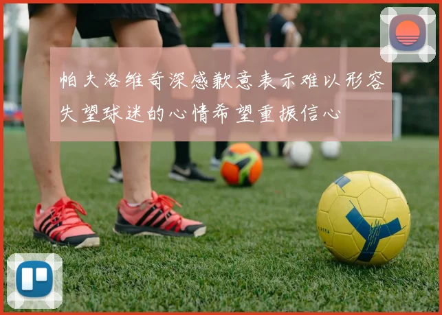 帕夫洛维奇深感歉意表示难以形容失望球迷的心情希望重振信心